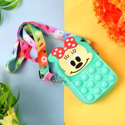 Children's Silicone Coin Purse Soft, Durable Mini Bag for Children 1 Pc (Assorted Colors)