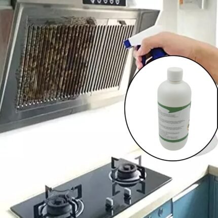 Kitchen Cleaner Spray Oil Grease Stain Remover, Non-Flammable Non-Toxic Magic Degreaser for Stove, Chimney, and Gas Stove Cleaning