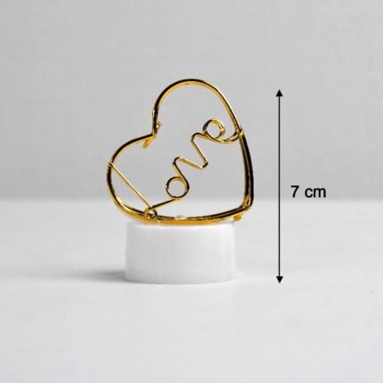 Set of 12 Multicolor Flameless Heart Candles for Decoration
