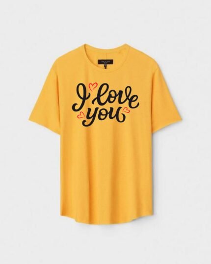 Unisex Designer Premium Quality Printed T-Shirt For Boys And Girls :: Cloth type : Cotton - Colour :: Yellow